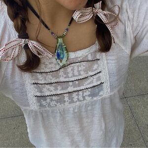 White womens vintage top